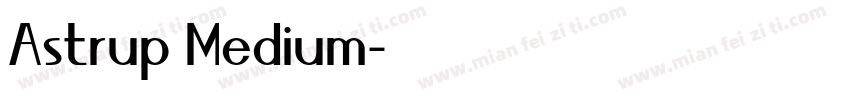 Astrup Medium字体转换